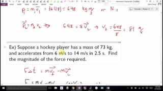 Physics 11 Momentum Tutorial 2016