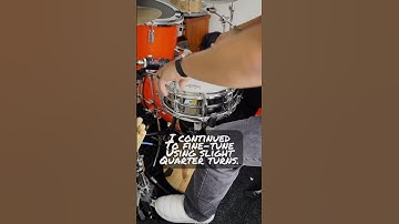 How do you get this kind of snare drum sound? #shorts #short #snaredrum #snare #sound #tune #tuning