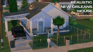 no cc realistic new orleans home | speed build | sims 4