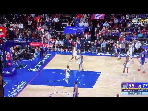 James Harden swishes a step back three at the buzzer!🔥