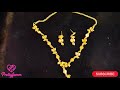 “Elegant Leaf Design Golden Necklace Set | Wedding &amp; Festive Look Review”#prettyfamm #honestreview 