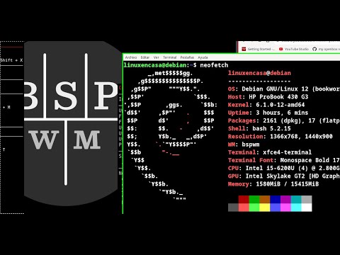 Linux Debian 12 Bookworm con BSPWM - Ajustes Finales