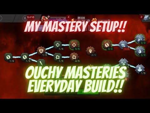 MY MASTERY SETUP!! I Use This Setup For All Act Content And Alliance Modes. “Ouchy Build”