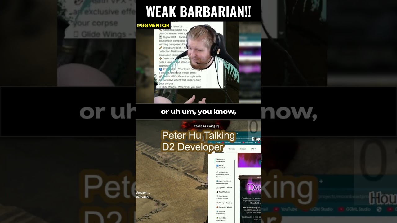 D2R/Dark Haven - Weak Barbarians Breviks Favorite (Peter Hu Interview)