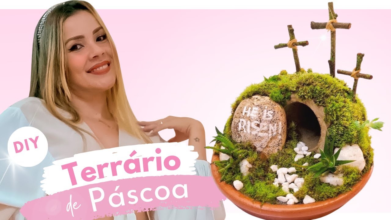 FAÇA SEU PRÓPRIO TERRÁRIO DE PÁSCOA | DECORAÇÃO DE PÁSCOA | EASTER DECOR