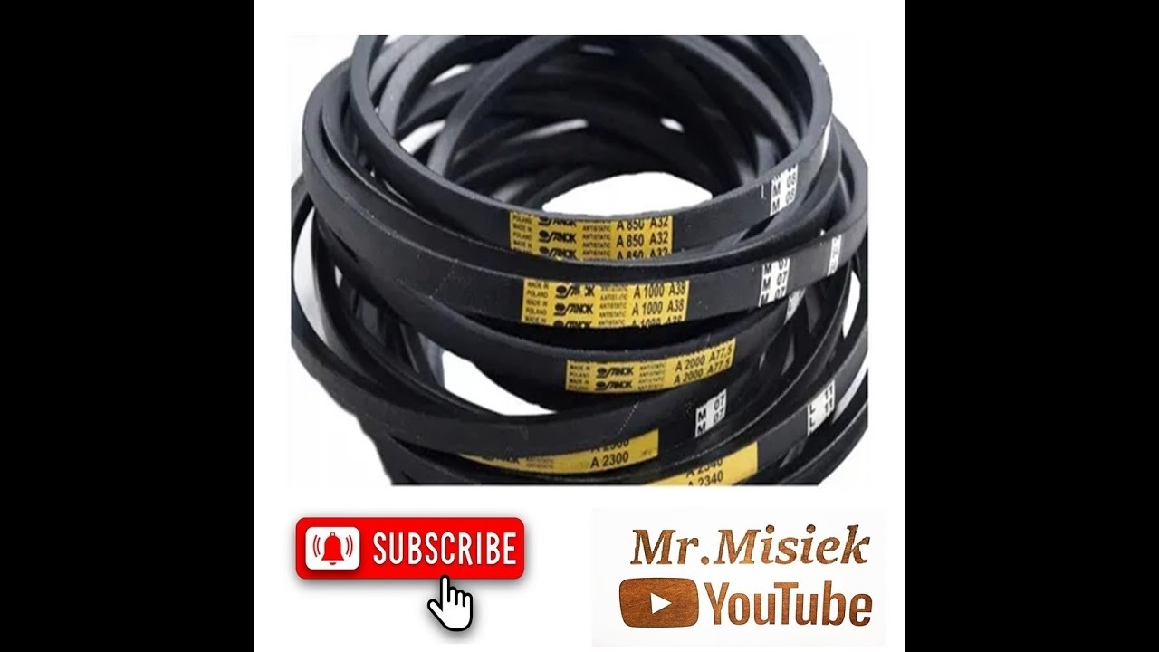 Odc.628 Pokazuje i objaśniam paski klinowe napędowe bizon i ich zastosowanie... Z-056 Z-058 rekord