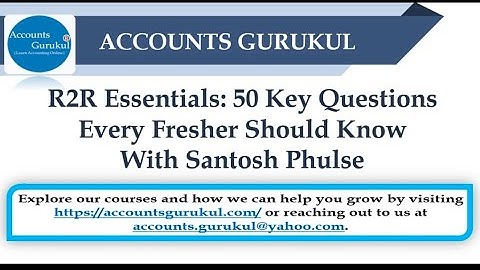 R2R Essentials: 50 Key Questions Every Fresher Should Know | With Santosh Phulse