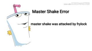If a master shake error was real