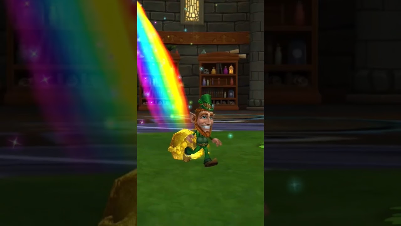 Wizard 101 Leprechaun Spell animation & sound 🌈😂