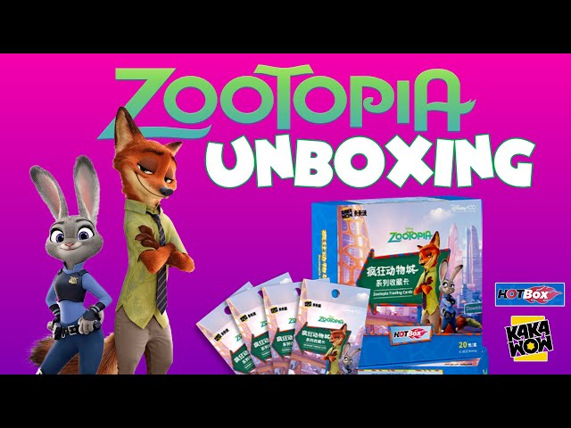 HotBox KaKaWow Disney Pixar Zootopia Trading Card Unboxing