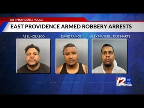 3 East Providence armed robbery suspects named, charged - YouTube