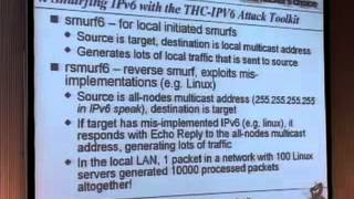 22C3  Attacking the IPv6 Protocol Suite