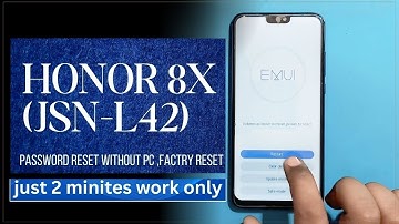 Honor 8X (JSN-L42) Hard Reset |Pattern Unlock |Factory Reset Easy Trick