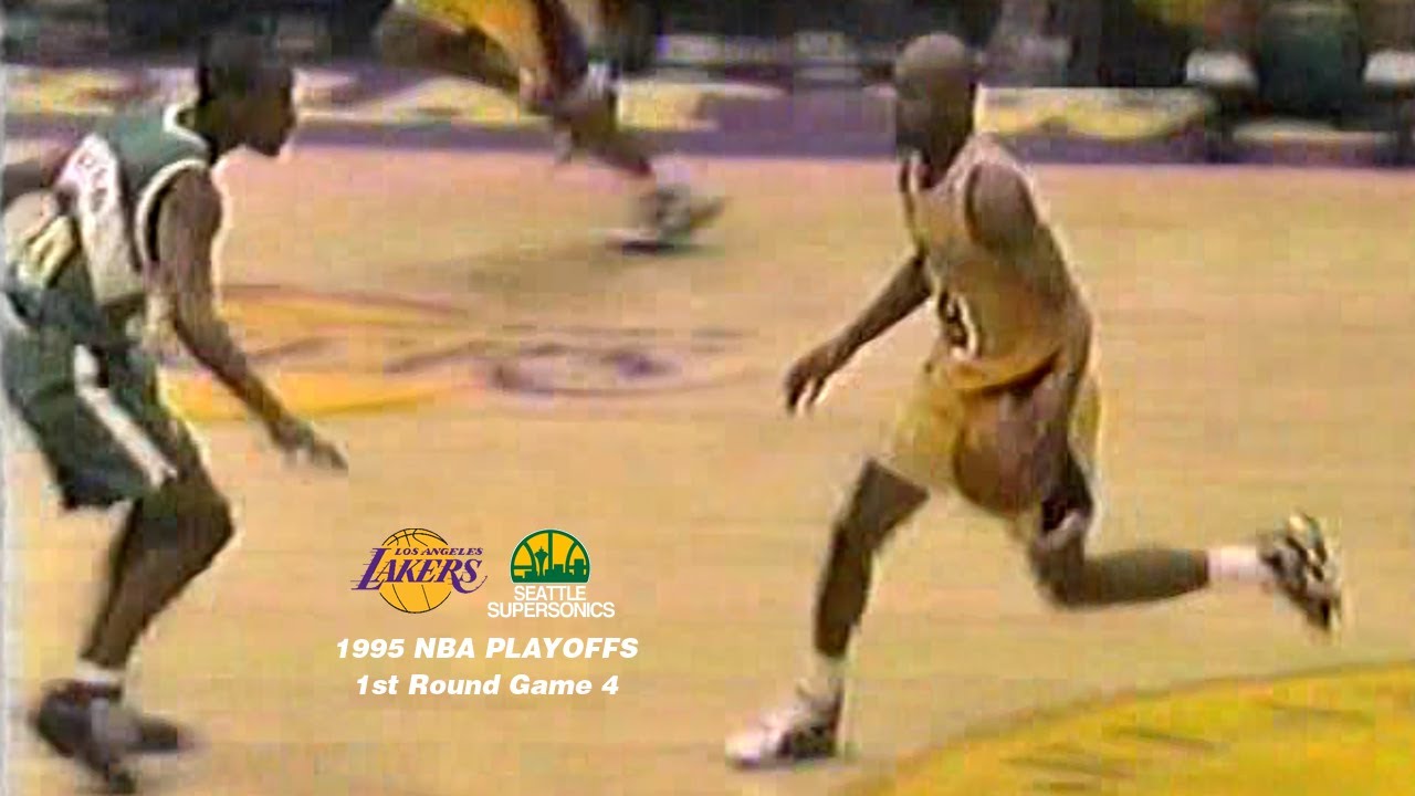 Seattle Supersonics at LA Lakers 1995 NBA Playoffs Game 4
