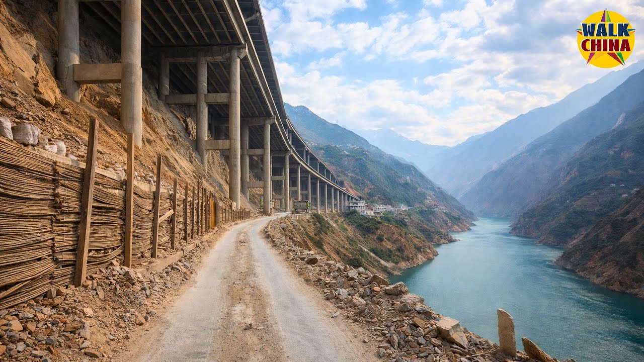 ‌Серпантинные дороги вдоль реки Цзинша: Путешествие по 353-й автодороге в районе Лэбэй‌