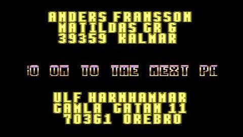 C64 One File Demo: Mega Force by Shadowfire Association! 1988