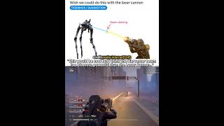Harvester beam is a bit more powerful then the laser cannon - Helldivers 2
