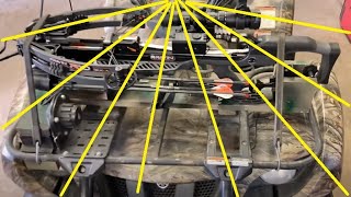 Free crossbow rack for quad