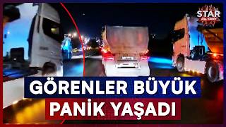2 Hafriyat Kamyonunun Dehşet Saçtığı Anlar Kameraya Yansıdı! | Star Ana Haber