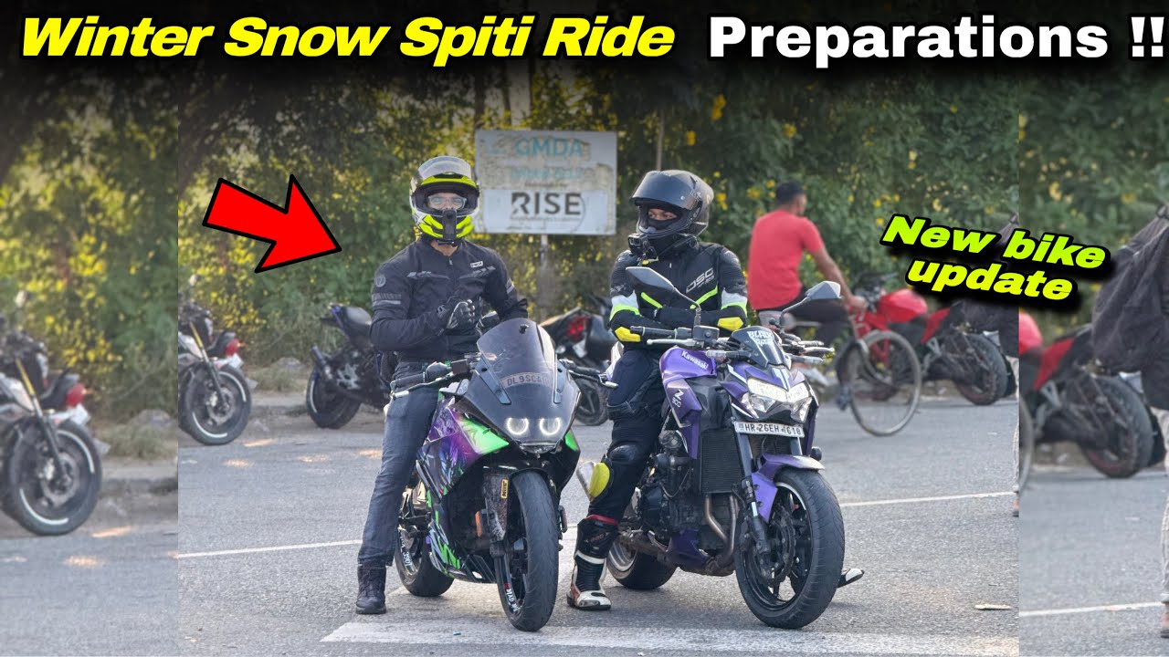 Extreme Snow Spiti PREPARATIONS on Kawasaki z900 🥵 ⚠️ I Moto FLUX