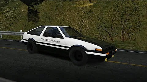 First Run At Akina With AE86 Tuned And Steering Wheel😂 | Assetto Corsa