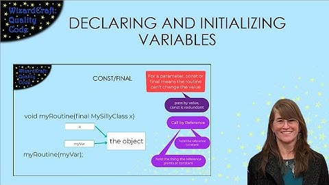 Declaring and Initializing Variables