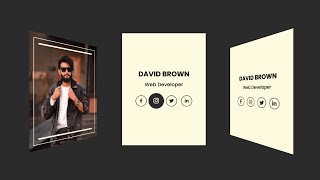CSS Flip Card Hover Effects Animation short | #DeveloperHub