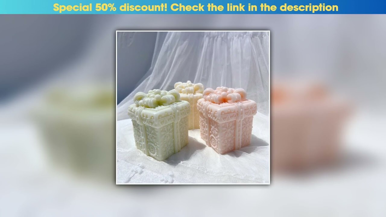 Unboxing Christmas Gingerbread Gift Box Silicone Candle Mold Christmas Box Silicone Mold Dinner Soy