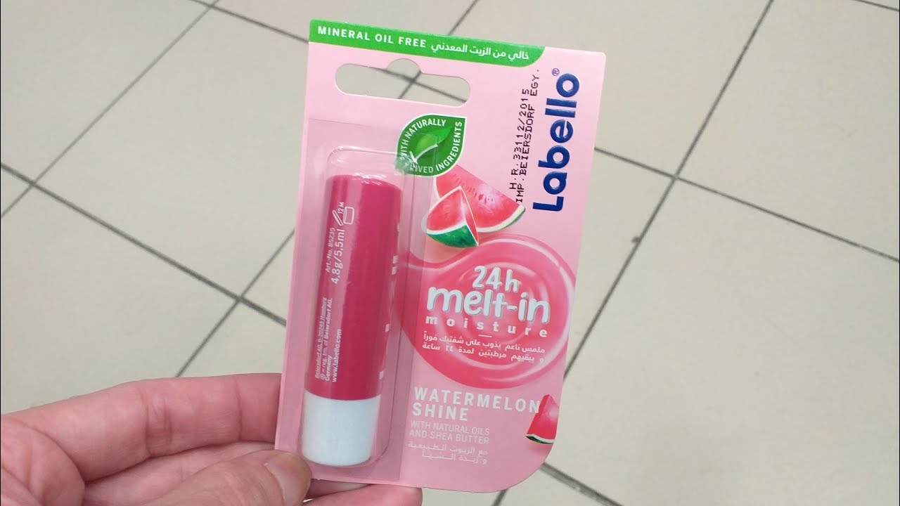 LABELLO Watermelon Shine caring lip balm | لابلو بلسم العناية بالشفاة ببريق البطيخ