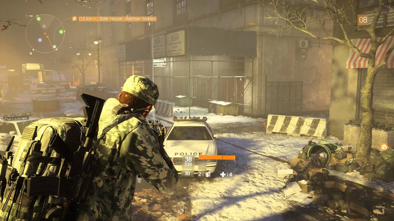The Division - Full National Guard Outfit Appearance Gameplay (Shoes, Jacket, Backpack, Hat)