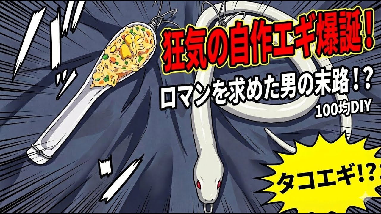 【素人】どんなものでもタコエギにする！変態自作タコエギ製作の全貌。100均商品とおもちゃでタコエギを作るDIY動画#釣り #タコ釣り #タコエギ #自作エギ#diy 