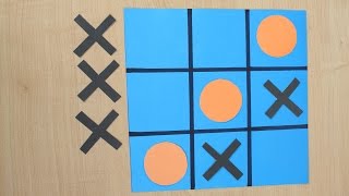 DIY - Plansza do Gry Kółko i Krzyżyk / Board to Tic Tac Toe Game - Kreatywne Zabawy - Zrób to sam! screenshot 5
