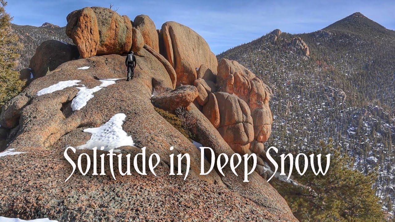 Solitude in Deep Snow - Lizard Rock