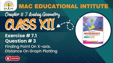 Class 12 Ex 7.1 q3 chapter 7 Plane Analytical Geometry Straight Lines - Sindh Text Book | Mac