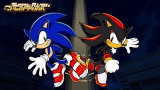 Sonic vs Shadow in Bomb Rush Cyberfunk