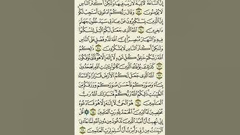 سورة غافر من الآية ٥٩ إلى الآية ٦٦بصوت القارئ ماهر المعيقلي