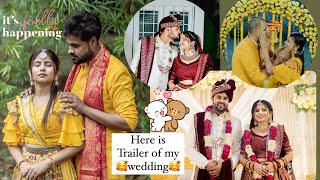 Finally it’s our wedding🥰watch it and be a part of our happiness guys😍 #trailer #subscribe #wedding