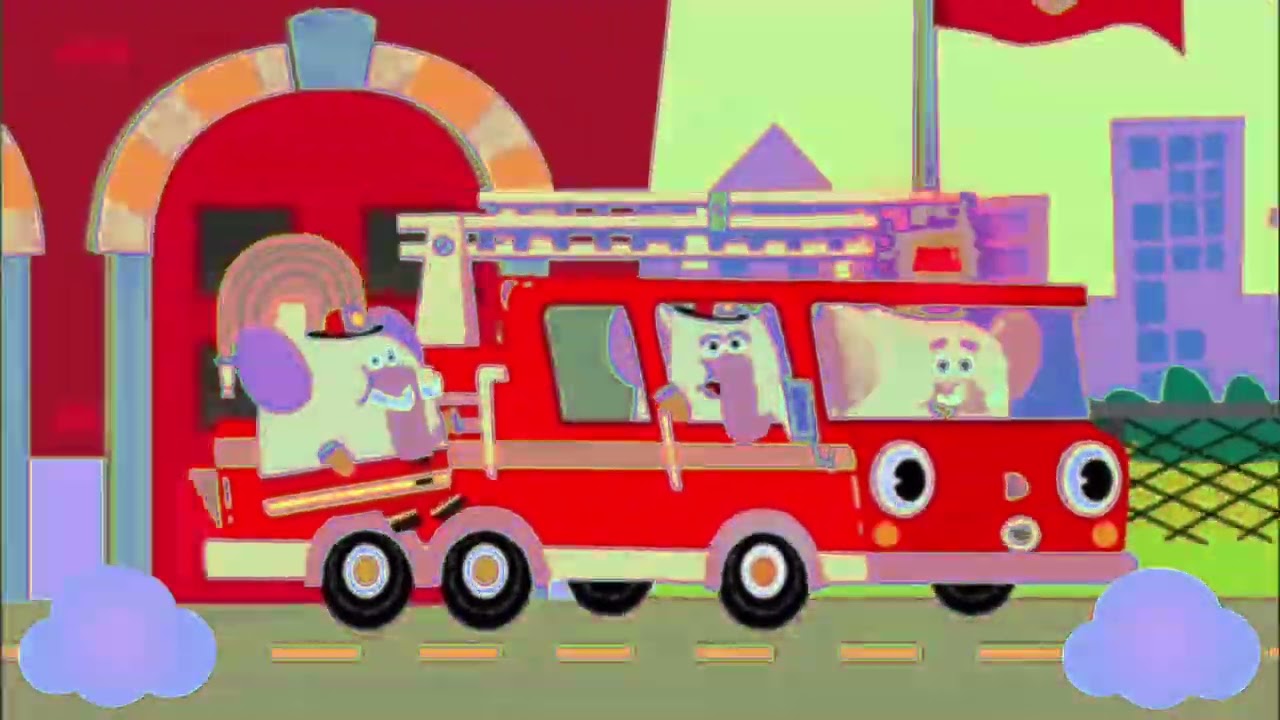 The Fire Truck Is On Its Way🚒 Random Effects | Powered By Klasky Csupo Effects