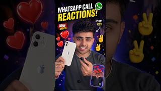 WhatsApp Call Reaction Feature on iPhone 🤯 | Hidden WhatsApp Trick#whatsapp #iphonetricks #ios17