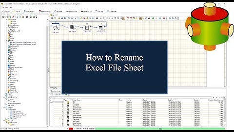 Automatically Rename Excel Sheet| Advanced ETL Processor Tutorial 🎥