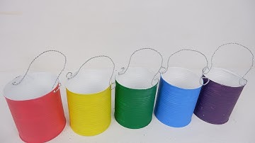How to Make Elegant Hanging Flower Pots Using Recycled Tin Can for Garden or Patio