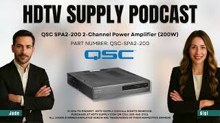 QSC SPA2-200 2-Channel Power Amplifier (200W)