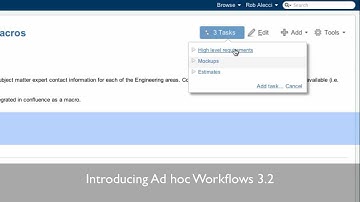 Introducing Ad hoc Workflows 3.2
