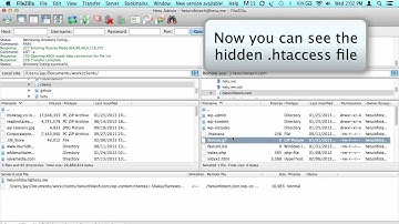 How to view hidden files in filezilla on mac