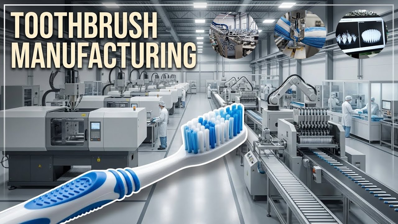 Toothbrush Making Vertex Process : The Complete Manufacturing of Toothbrushes | From ...