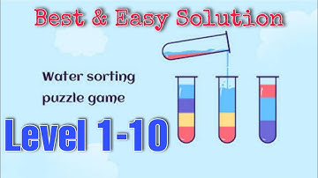 SortPuz Level 1-10 | Android Games | SortPuz: Water Color Sort Puzzle Games