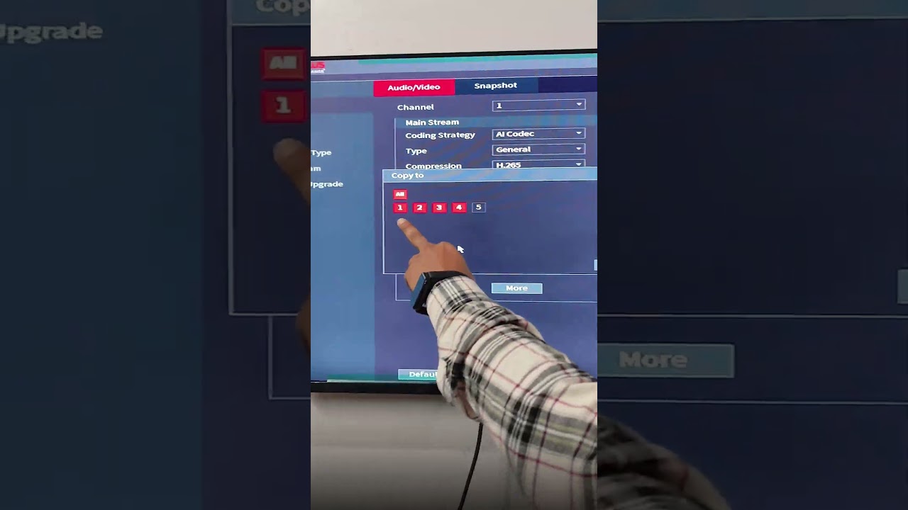 Inbuilt Audio Mic HD CP Plus camera setting in DVR  #cctv #ipcamera #1k