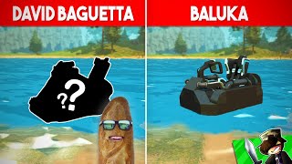 BALUKA vs DAVID BAGUETTA! 🔥😲 - Scrap Mechanic: JETSKI