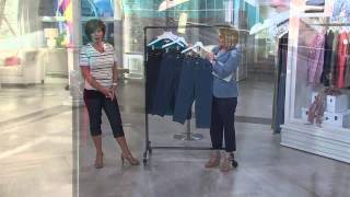 Liz Claiborne New York Petite Hepburn Denim Capris with Mary Beth Roe