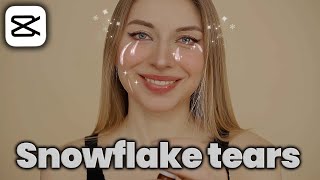 CapCut ऐप में वीडियो में स्नोफ्लेक टीयर्स इफेक्ट कैसे जोड़ें screenshot 2